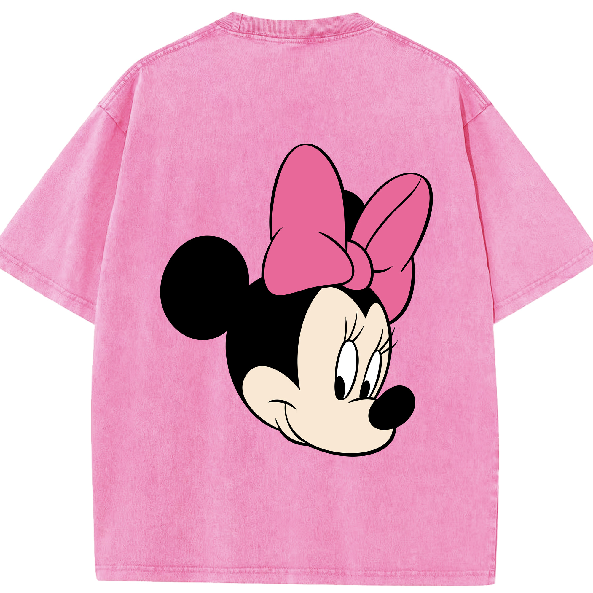 （画像用） ミッキーマウス Mickey Mouse 綿100% ヴィンテージ風 半袖Tシャツ（背面プリント）